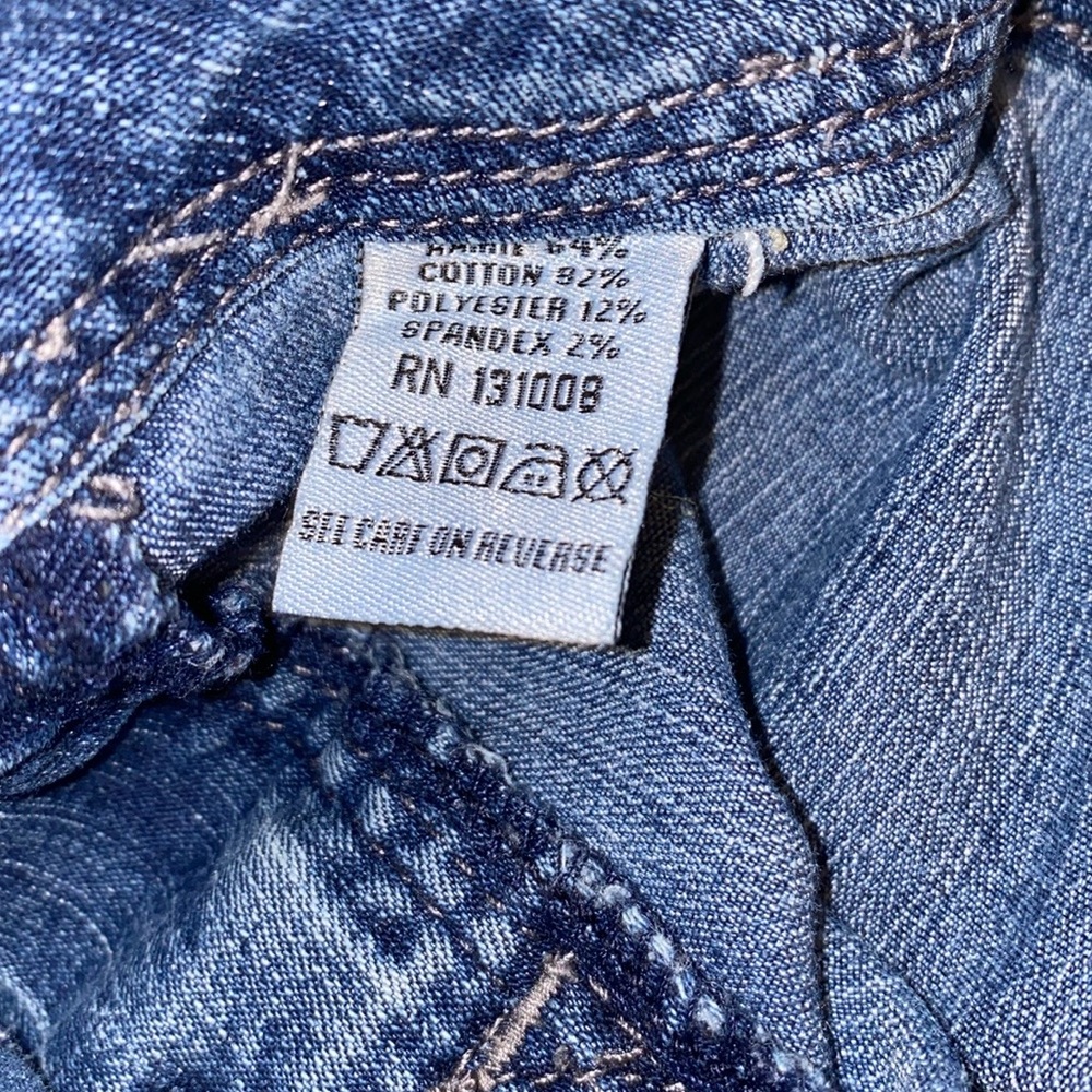 Lucy Blue Small Skinny Jeans with Acid-Wash Finish - Picture 3 of 13